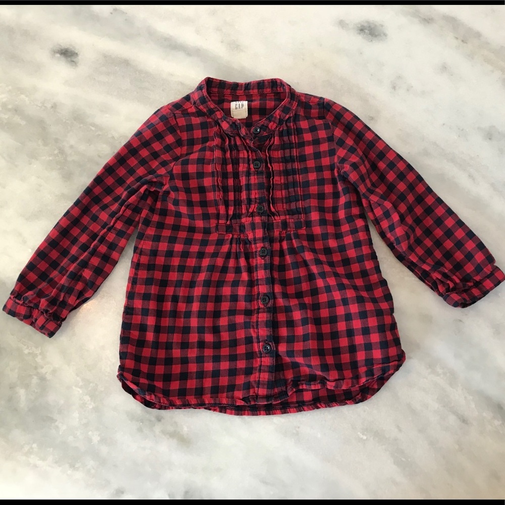 Baby Gap buffalo plaid button down